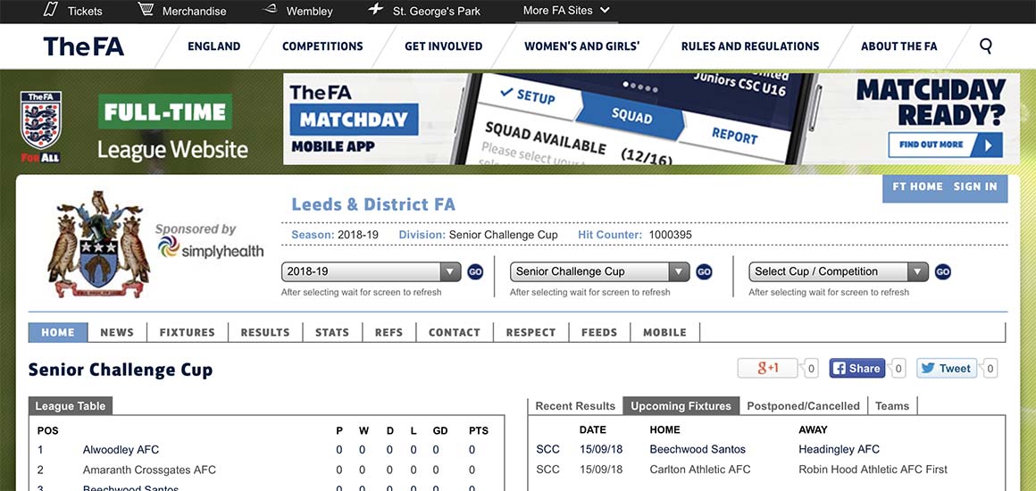 Leeds FA - FA Full Time